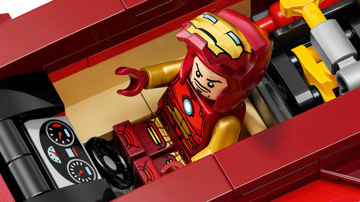 76310 LEGO® Marvel Iron Man Arabası ile Black Panther, Red Hulk’a Karşı - 5