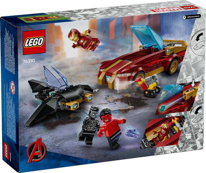 76310 LEGO® Marvel Iron Man Arabası ile Black Panther, Red Hulk’a Karşı - 6
