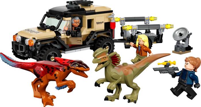 76951 LEGO Jurassic World™ Pyroraptor ve Dilophosaurus Nakliyesi - 1