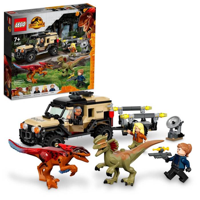 76951 LEGO Jurassic World™ Pyroraptor ve Dilophosaurus Nakliyesi - 4