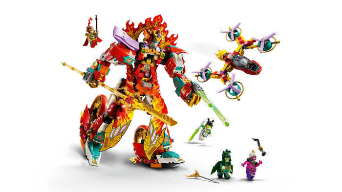 80057 LEGO® Monkie Kid Nezha'nın Ateş Çemberi Robotu - 4