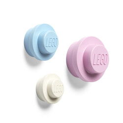 40161736 LEGO Duvar Askı Seti (Beyaz-Açık Mavi-Pembe) - Saklama ve Ev Dekoru