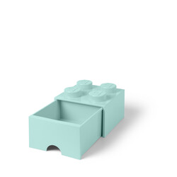 40051742 LEGO Yapım Parçası Çekmece 4 - Aqua Açık Mavi - Saklama ve Ev Dekoru