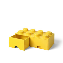 40061732 LEGO Yapım Parçası Çekmece 8 - Sarı - Saklama ve Ev Dekoru